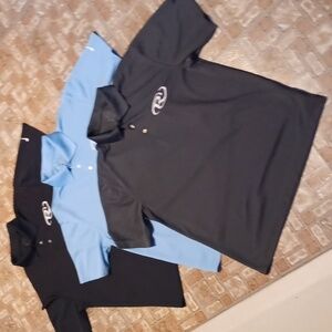 Mens Nike Golf Shirts Dri-fit 3 Shirts Mens Size Medium, Blue ,gray, Bla…